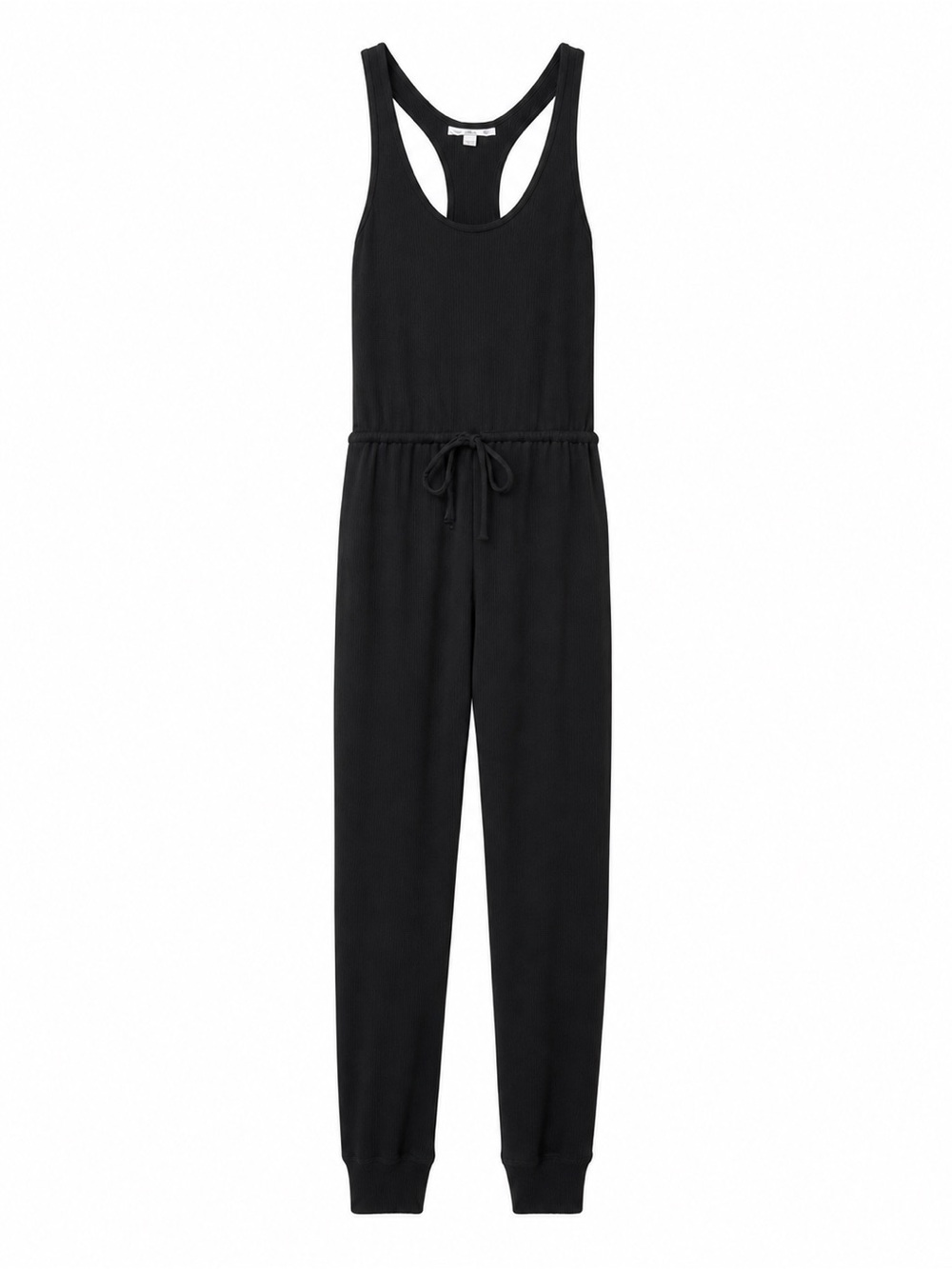 Spiritual Gangster Ribbed Jumpsuit Black Racerback Jogger XS